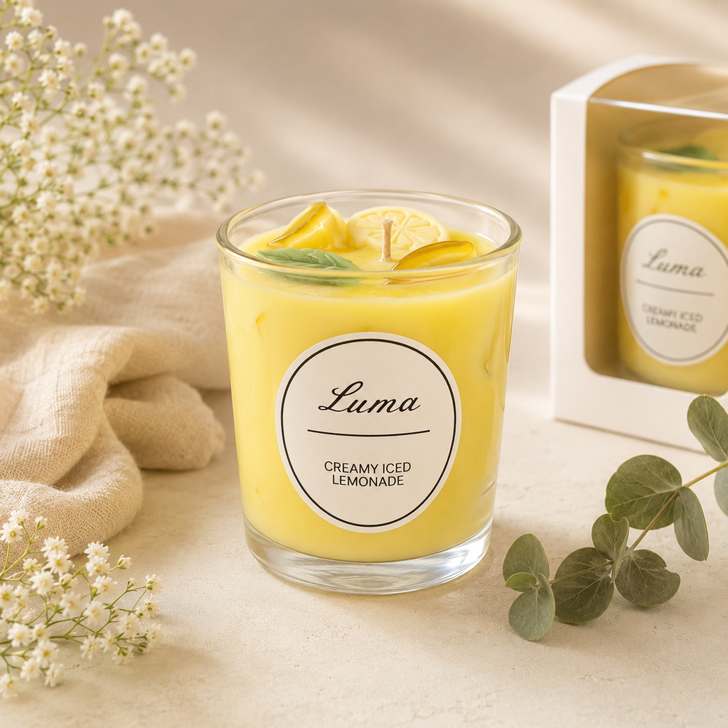Creamy iced lemonade