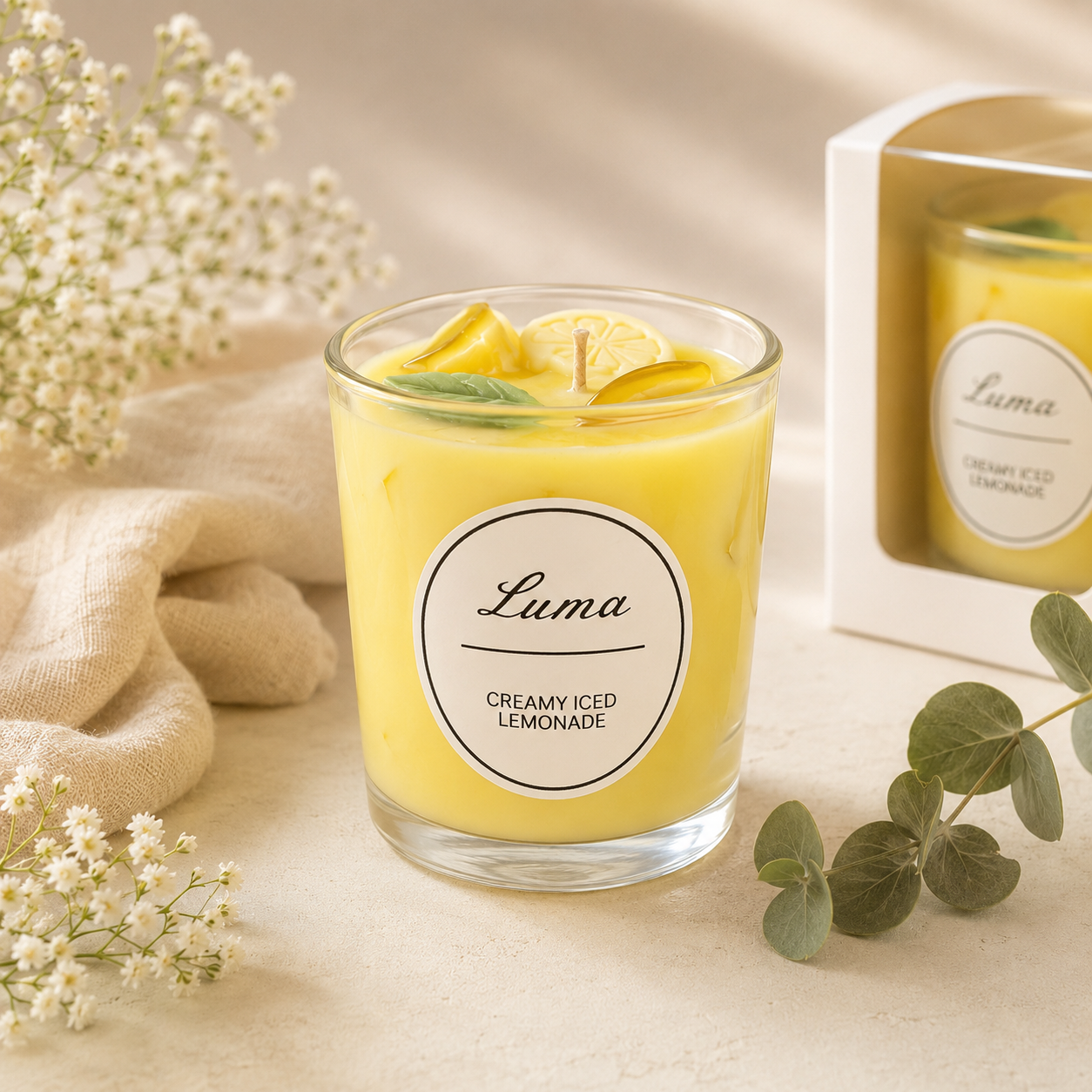 Creamy iced lemonade