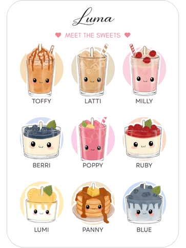 Luma Sweet Collection – Magneter